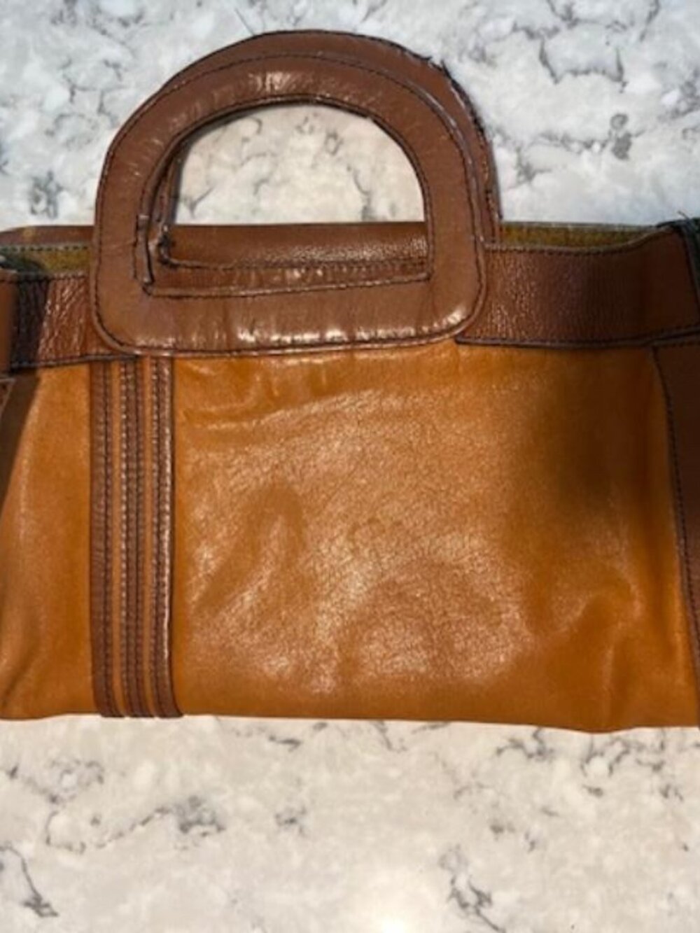 UNISEX Fine Quality Soft Leather Executive Tote Bag/Handcrafted/Inner Pocket - Picture 4 of 7